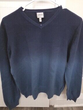 Armani Collezioni Ombre Navy Sweater